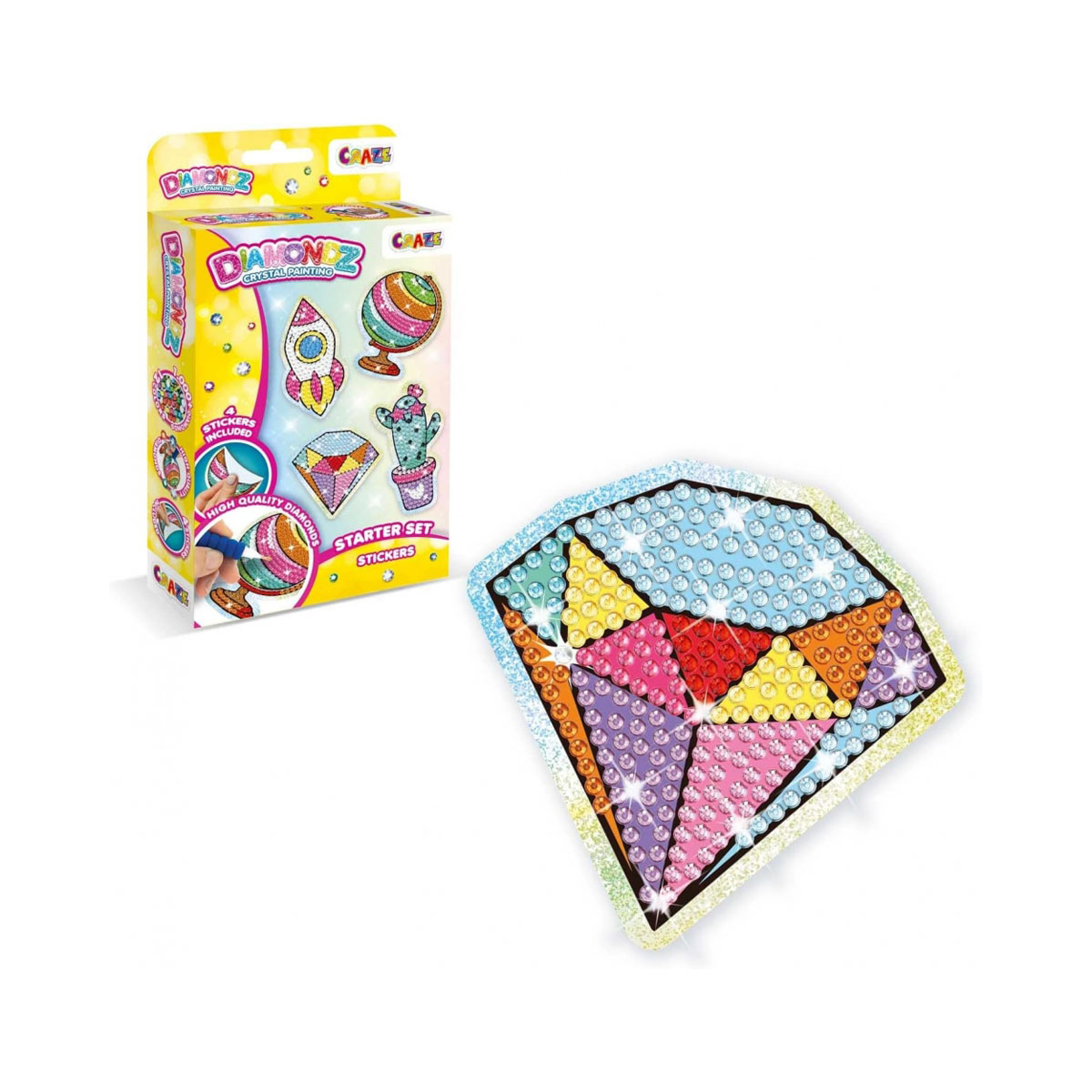Сет за изработка на стикери, Diamondz Crystal Painting - Stickers 