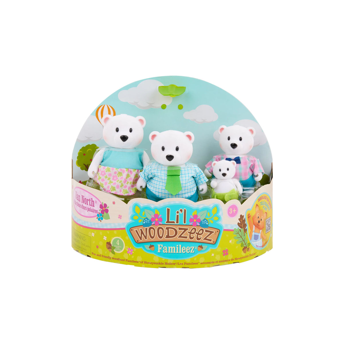 Сет фигури, Lil Woodzeez - The Van North Polar Bear Family 