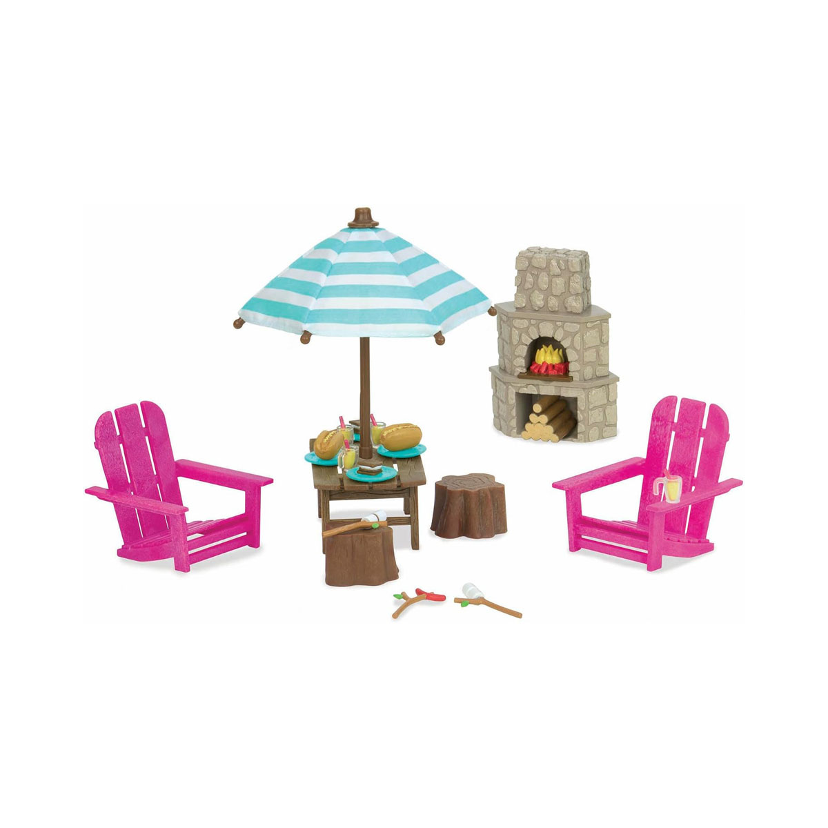 Сет за игра, Lil Woodzeez - Outdoor Patio Set 