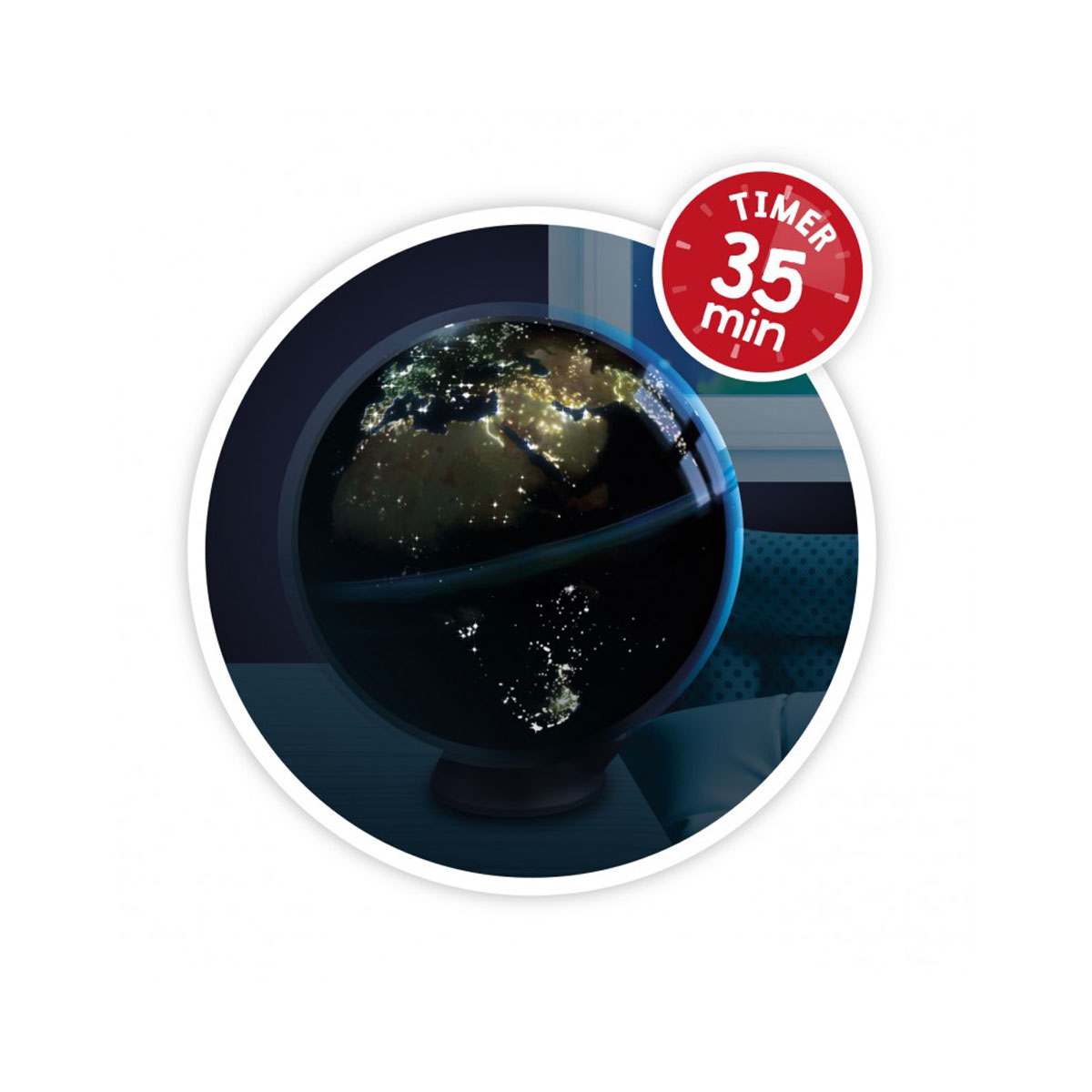 Светлечки ротирачки глобус 'City Lights Globe' 