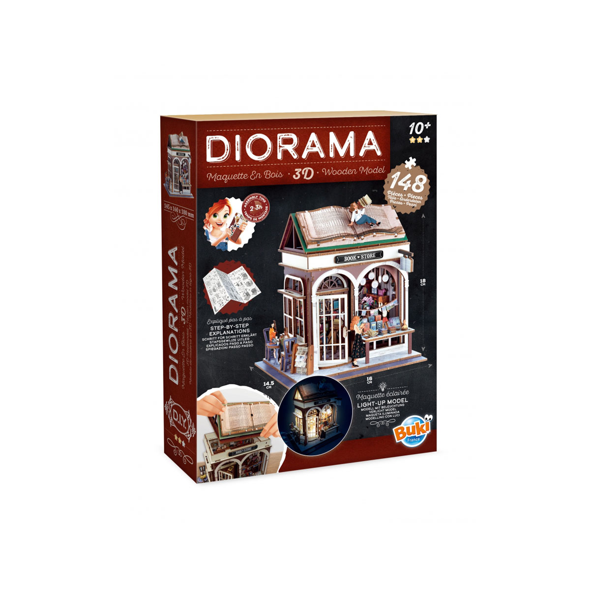 Сет за изработка на диорама 'Bookstore' 
