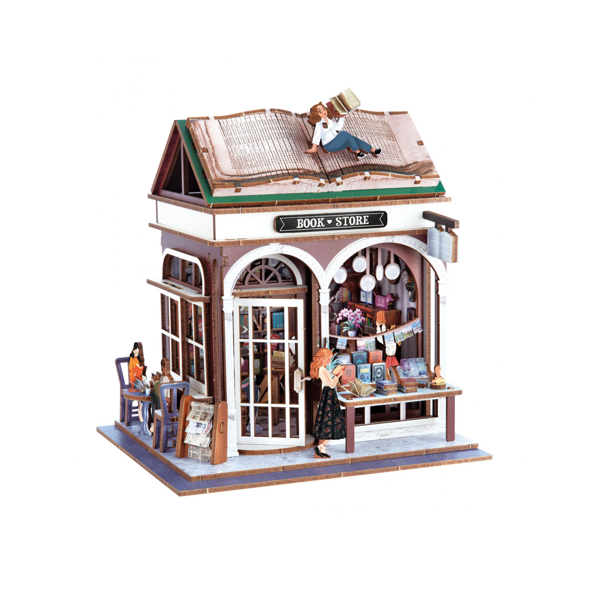 Сет за изработка на диорама 'Bookstore' 