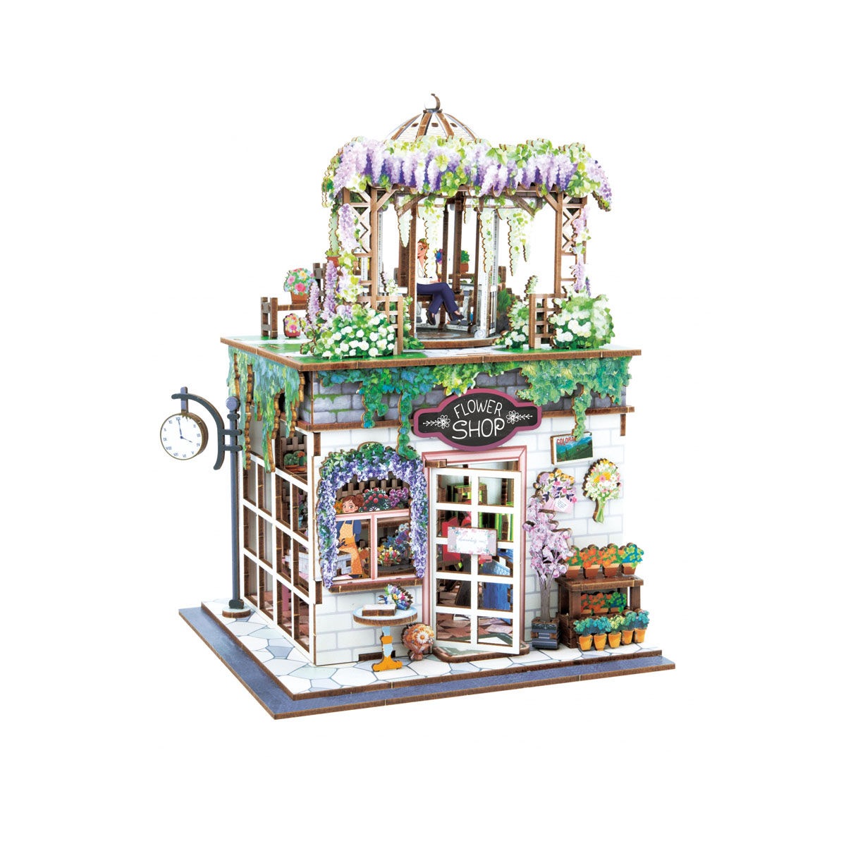 Сет за изработка на диорама 'Flower Shop' 
