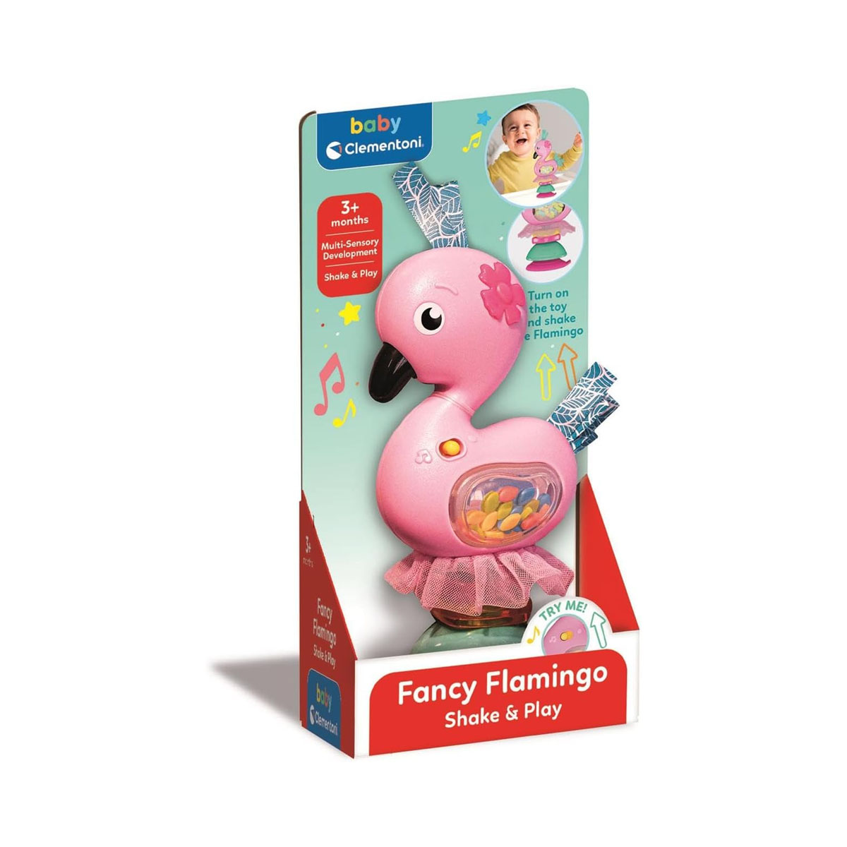 Електронска бебешка тропалка, Fancy Flamingo 