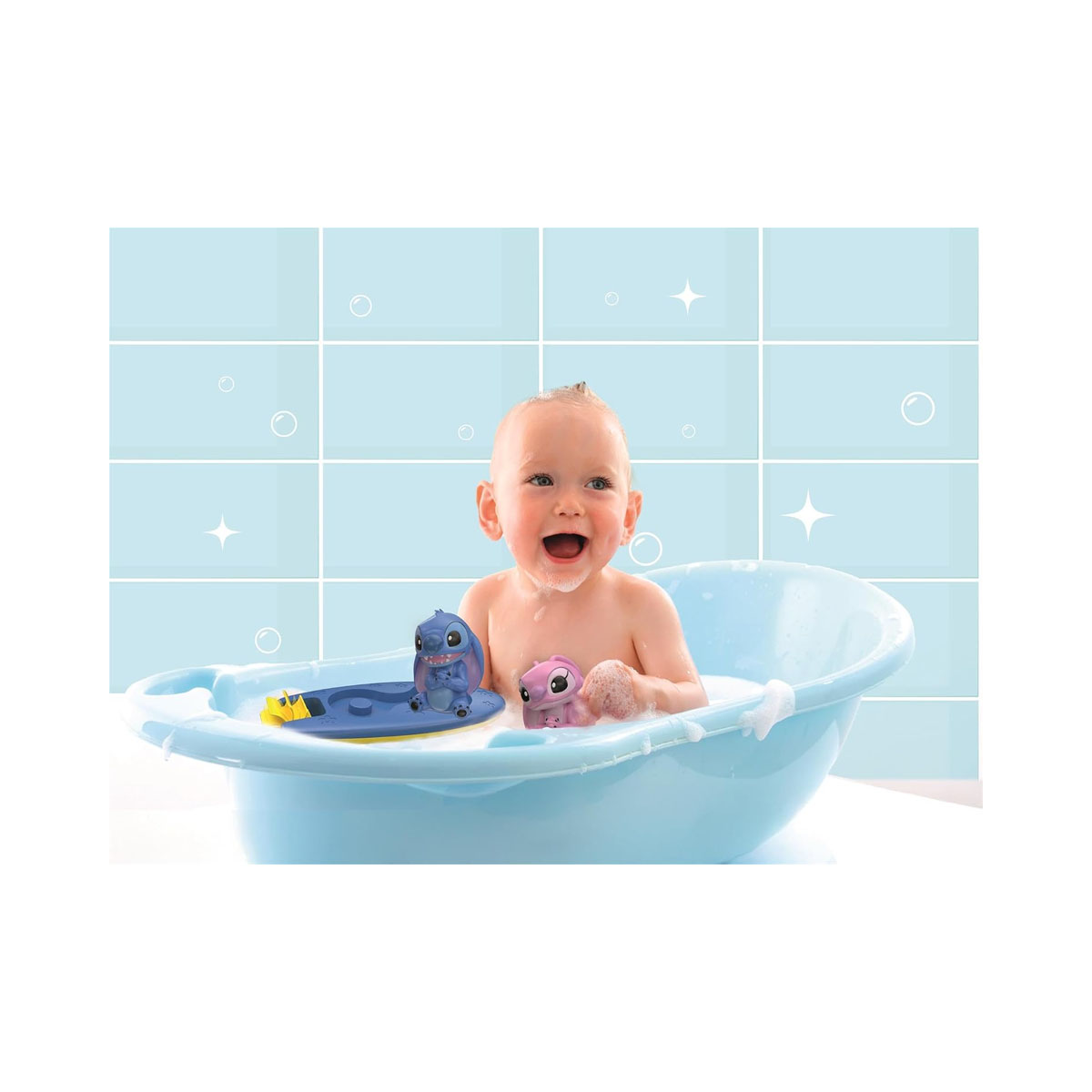Сет за игра во бања, Disney Baby - Stitch & Angel Surf Set 
