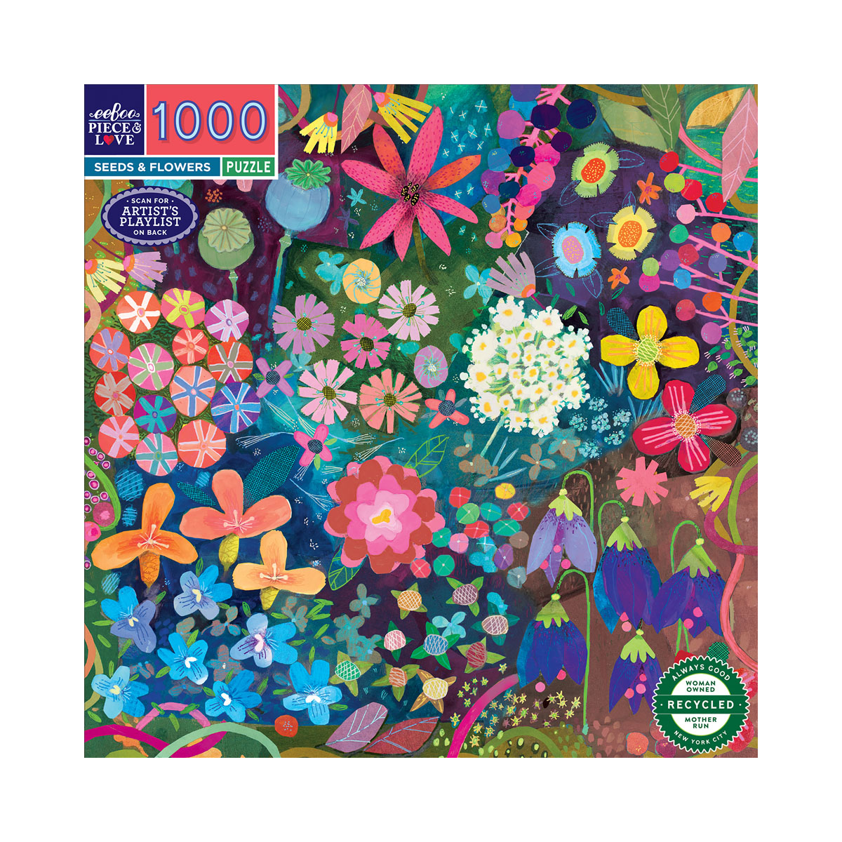 Сложувалка 'Seeds & Flowers', 1000 парчиња 