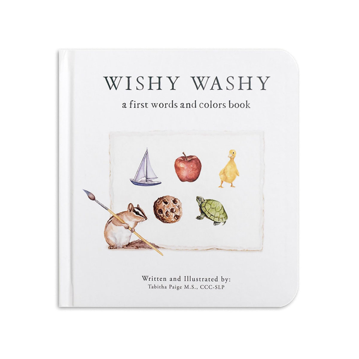 Wishy Washy: A Board Book of First Words and Colors for Growing Minds (Tabitha P 