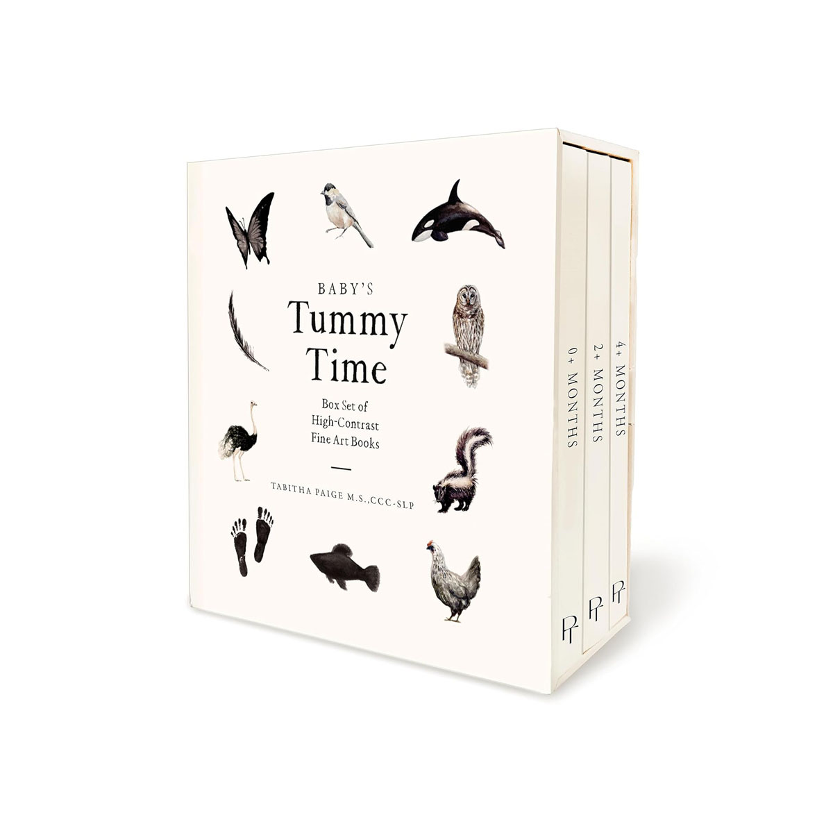 Baby's Tummy Time Book Box Set: A 3-Book Box Set of High-Contrast Art for Visual 
