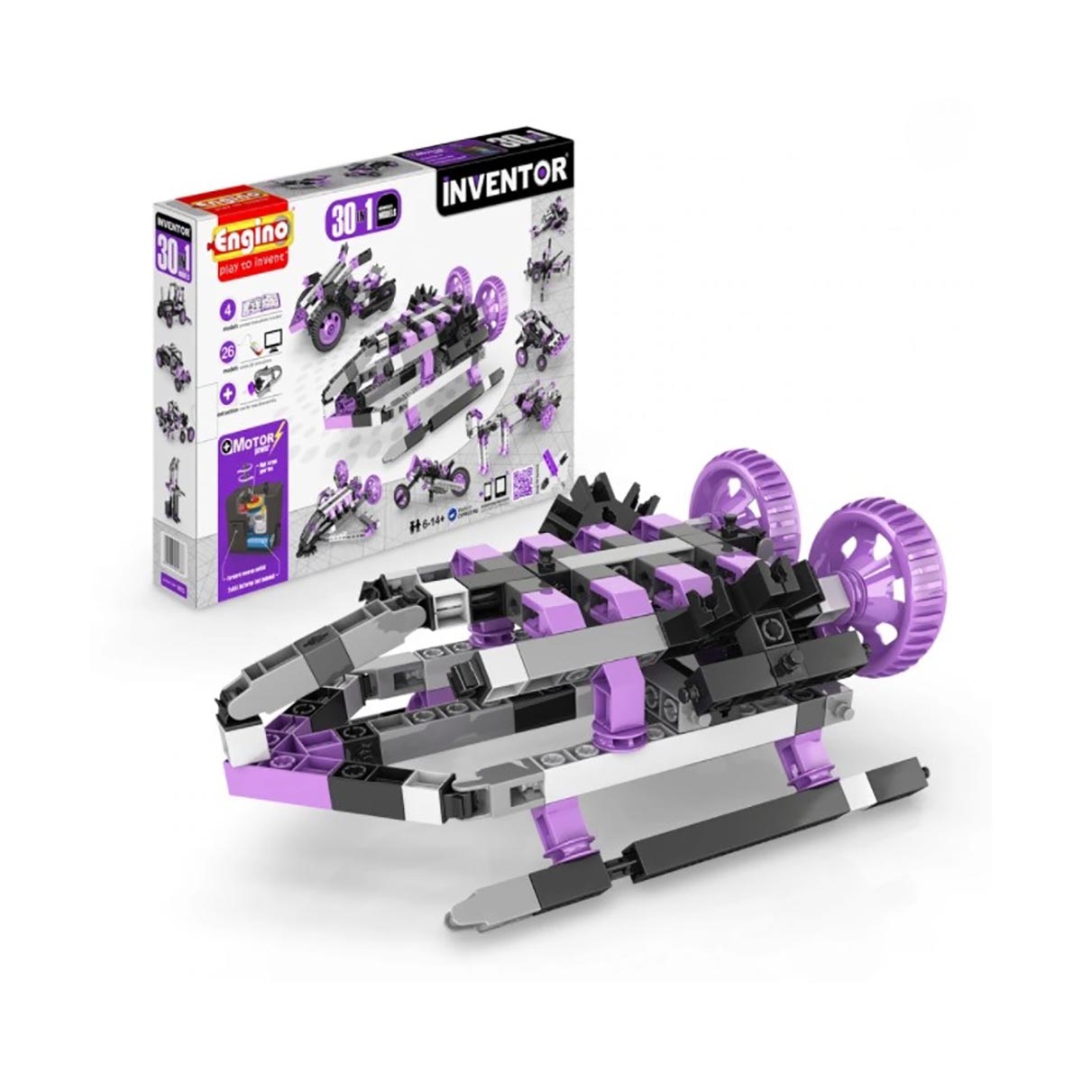 Set motorizzato Engino Inventor 30 modelli - multi modelli - Motore