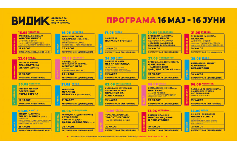 Фузија од литература, уметност и музика на четвртата недела на „Видик“