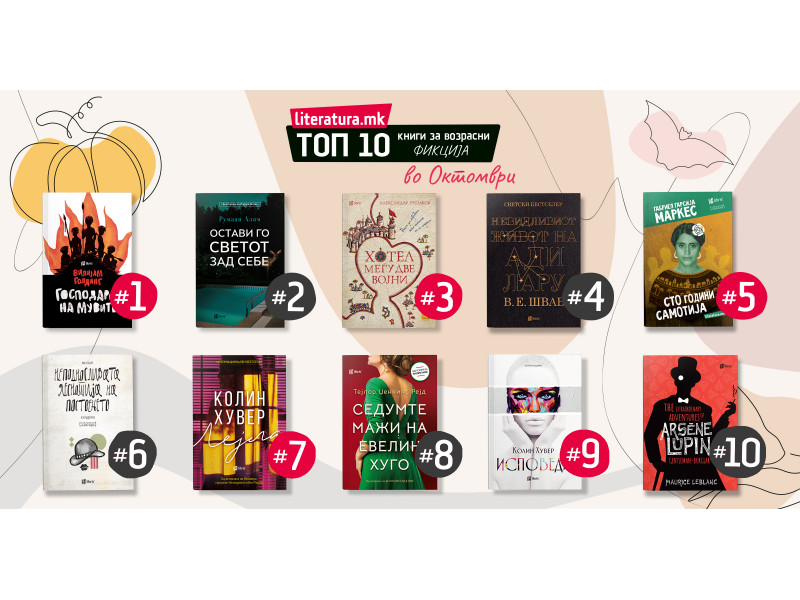 <strong>Топ 10 најпродавани книги во Литература.мк во октомври</strong>