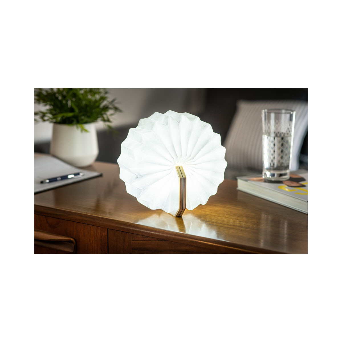 Паметна ламба - Хармоника, Smart Accordion Lamp, дрво - орев 