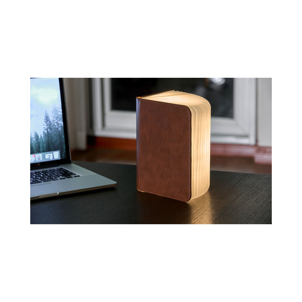 Паметна ламба - Книга, Large Smart Book Light, голема, кафеава 
