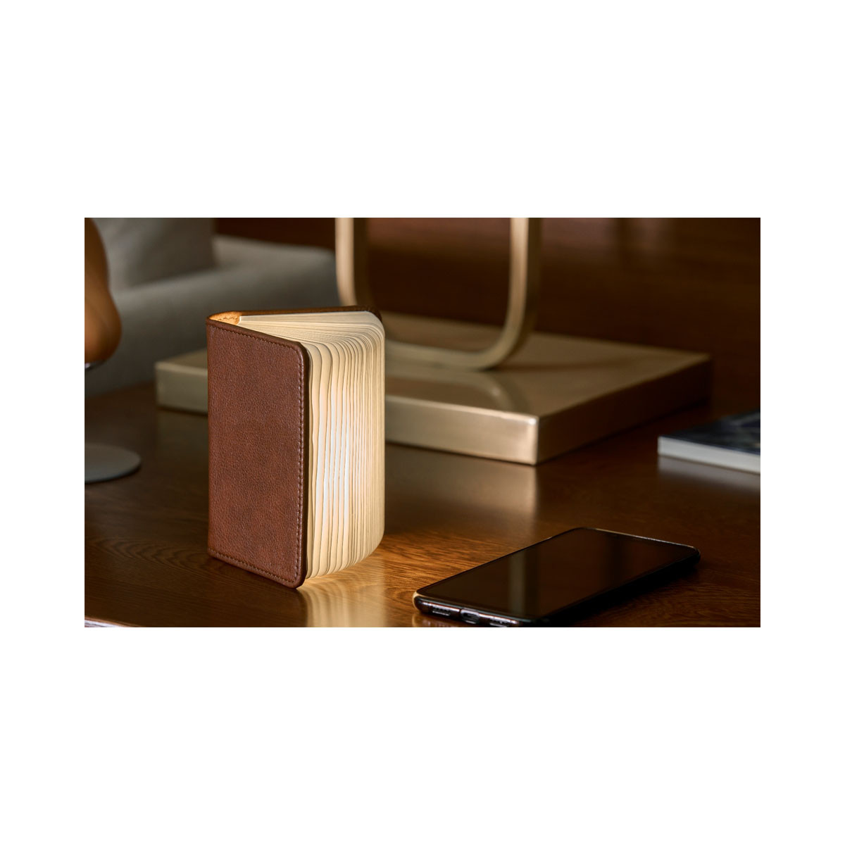 Паметна ламба - Книга, Мини Smart Book Light, мала, кафеава 