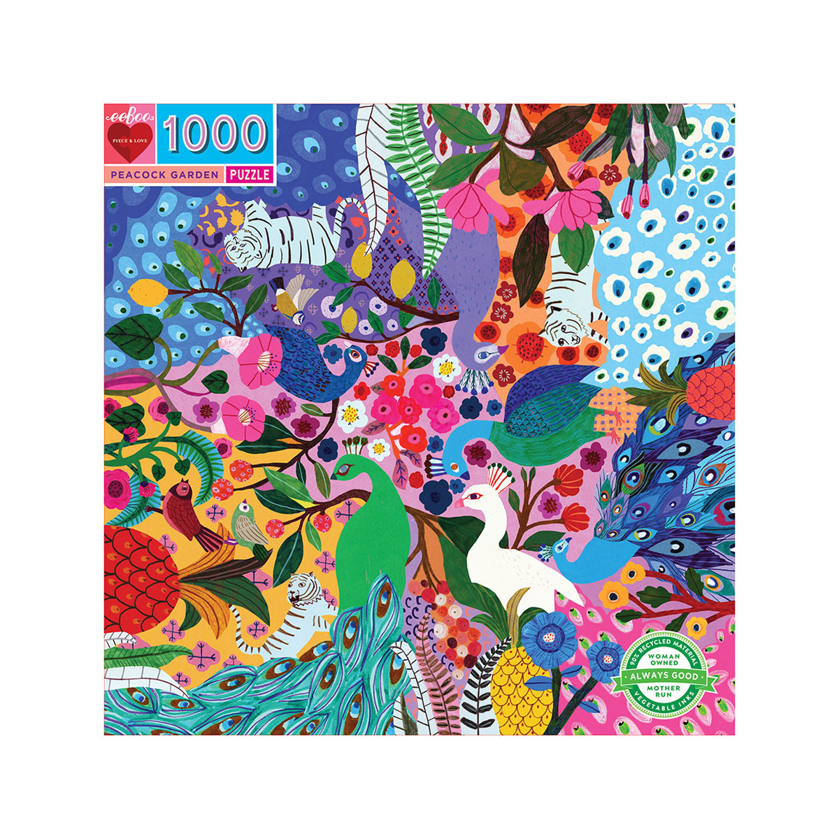 Сложувалка 'Peacock Garden', 1000 парчиња 