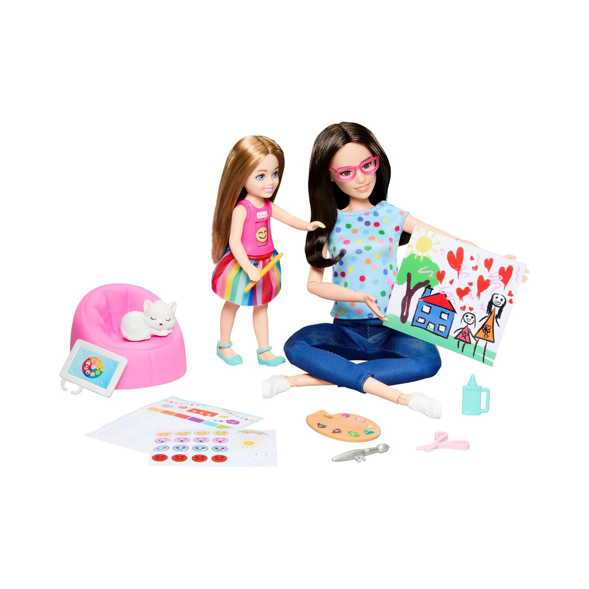 Сет за игра Barbie: You Can Be Anything - Art Therapist 