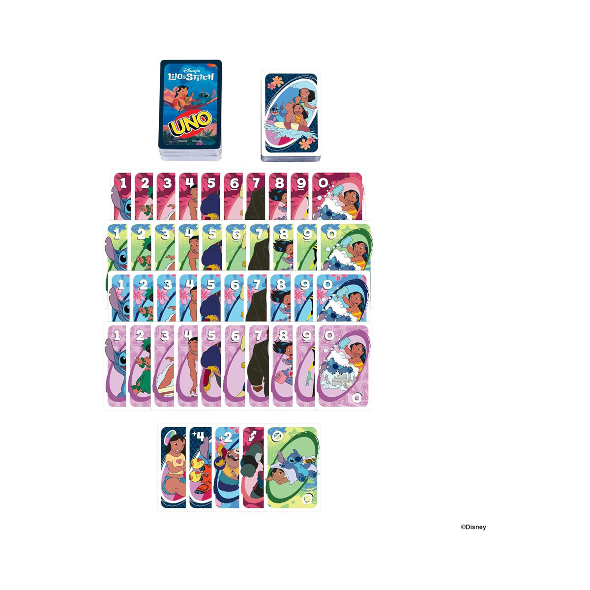 Карти за игра UNO Disney: Lilo & Stitch 