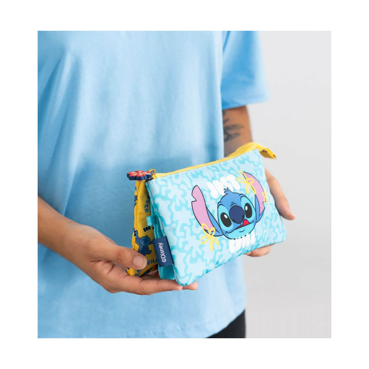 Несесер за моливи со три прегради, Disney: Stitch - Tropical 