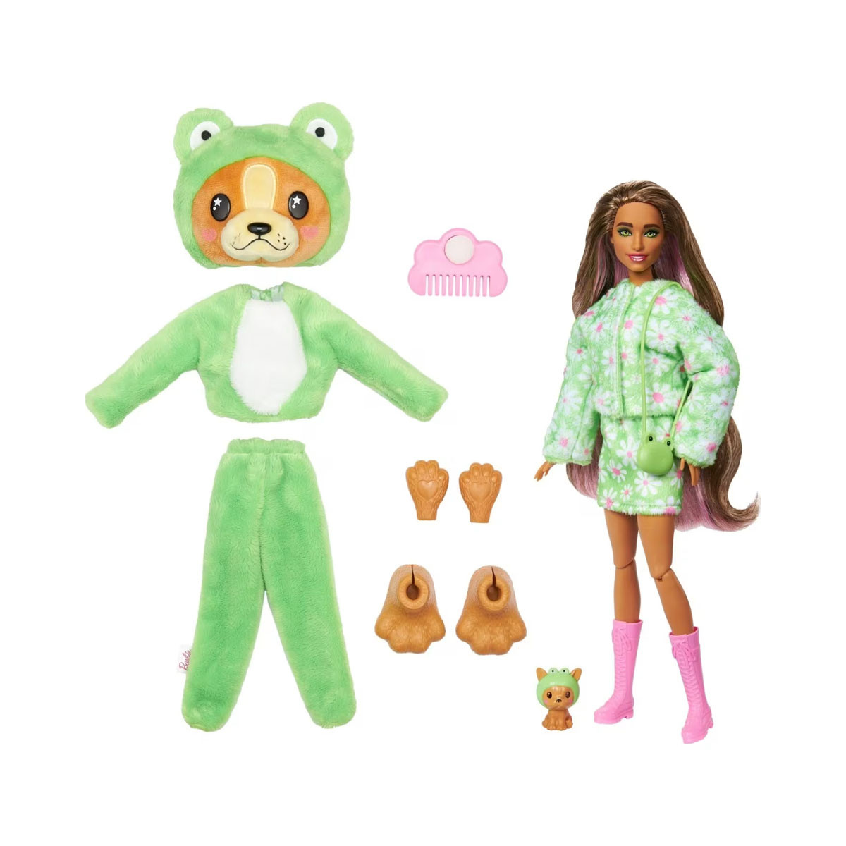 Сет за игра Barbie: Cutie Reveal - Frog Dog 