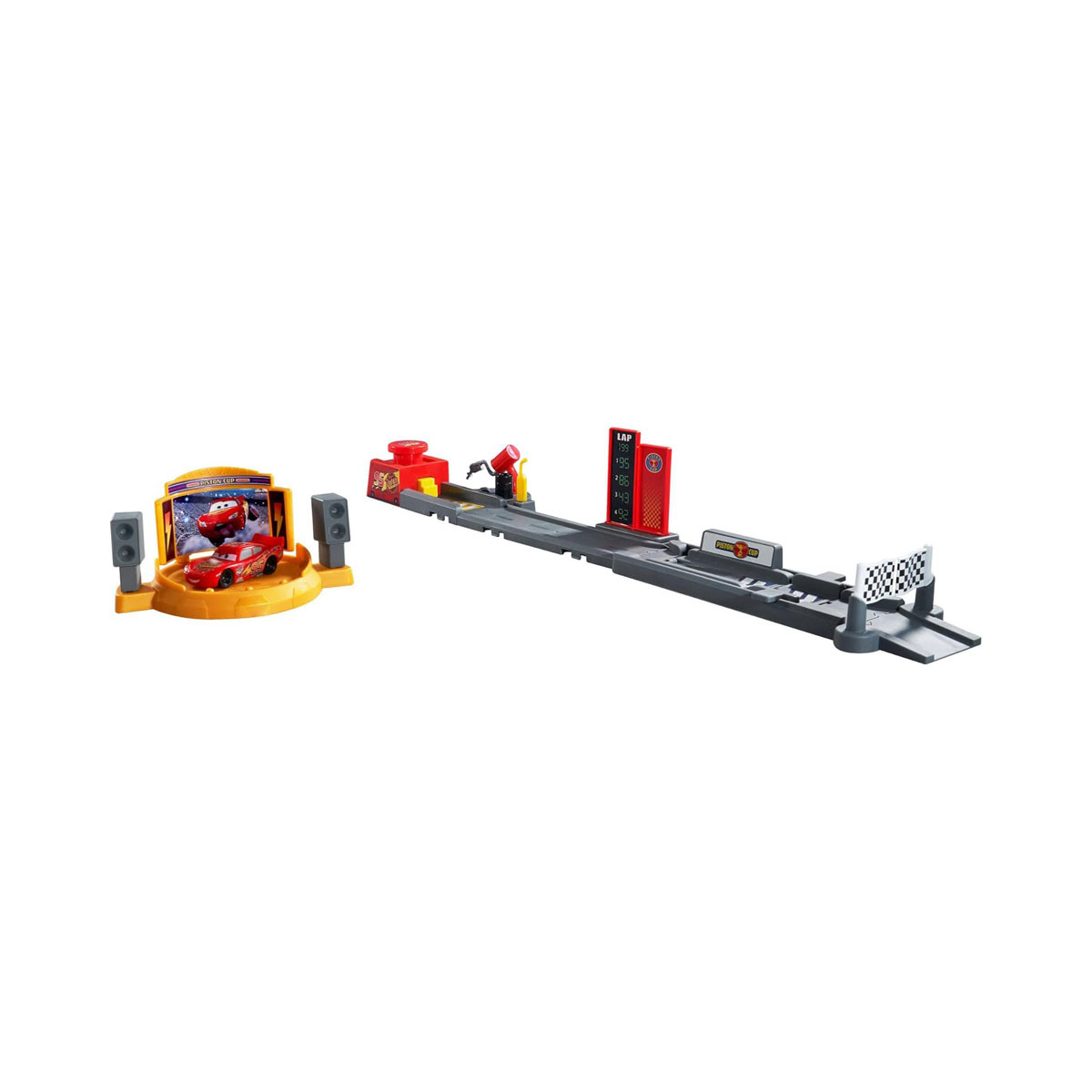 Сет за игра Pixar: Cars - Piston Cup Launching w/Lightning McQueen 