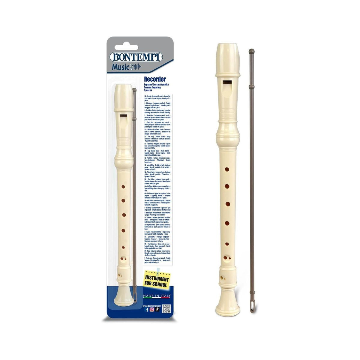 Сопран блок флејта со 28 ноти, Music - Soprano Recorder (German Fingering) 
