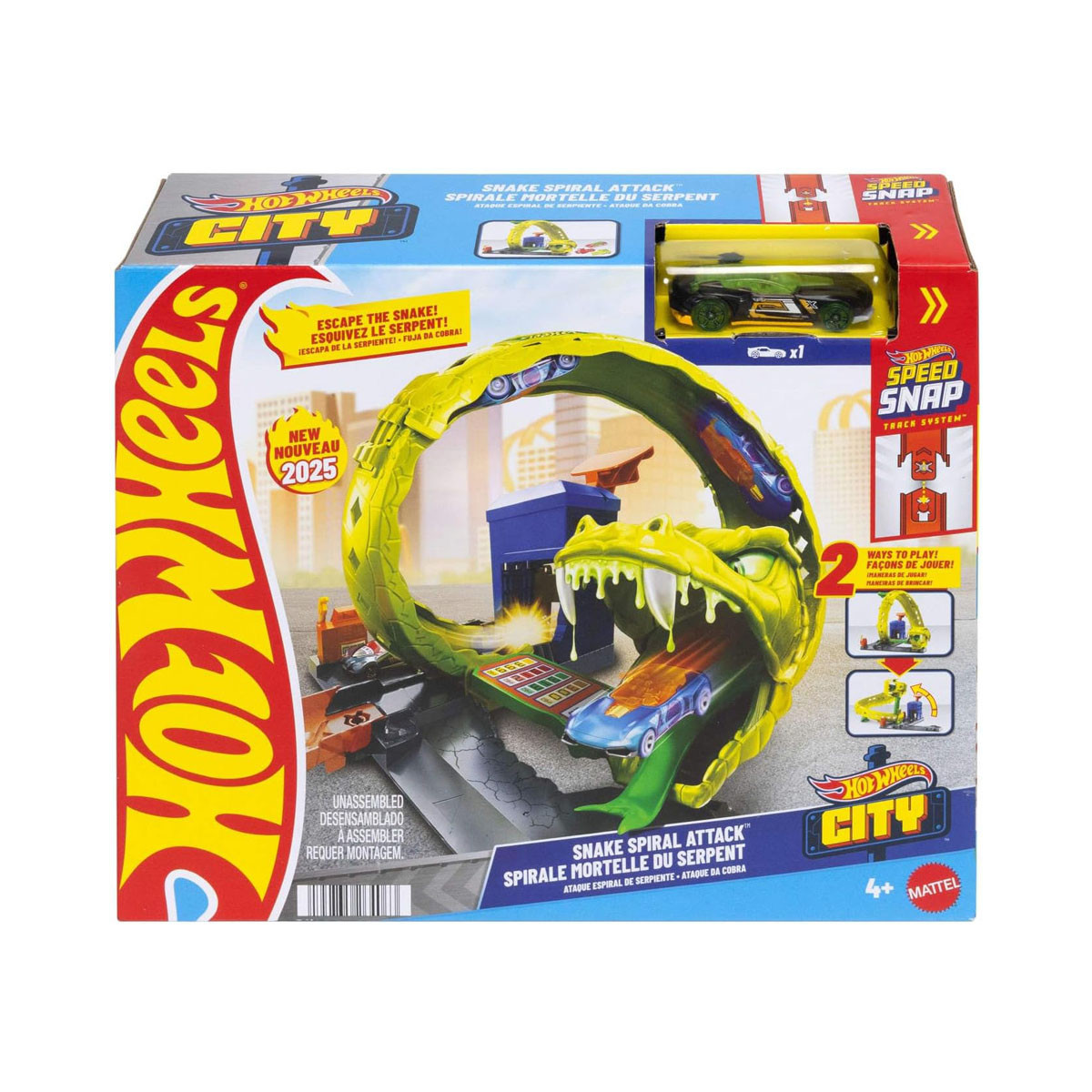 Сет за игра Hot Wheels: City - Snake Spiral Attack 