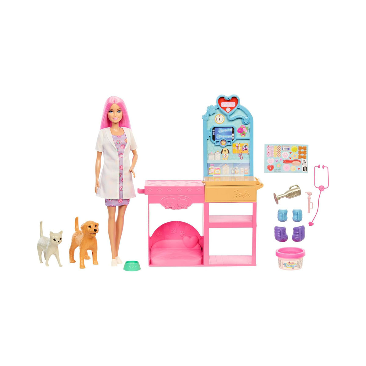 Сет за игра Barbie: You Can Be Anything - Fast Cas Veterinarian Clinic 