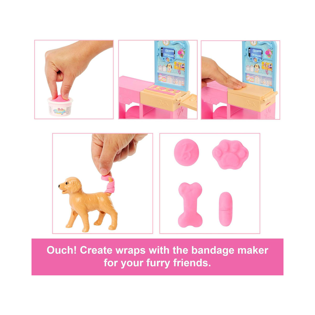 Сет за игра Barbie: You Can Be Anything - Fast Cas Veterinarian Clinic 