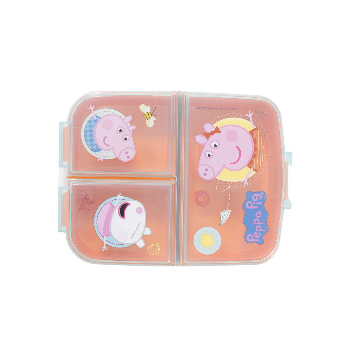 Кутија за ужинка со 3 прегради, Peppa Pig Core 
