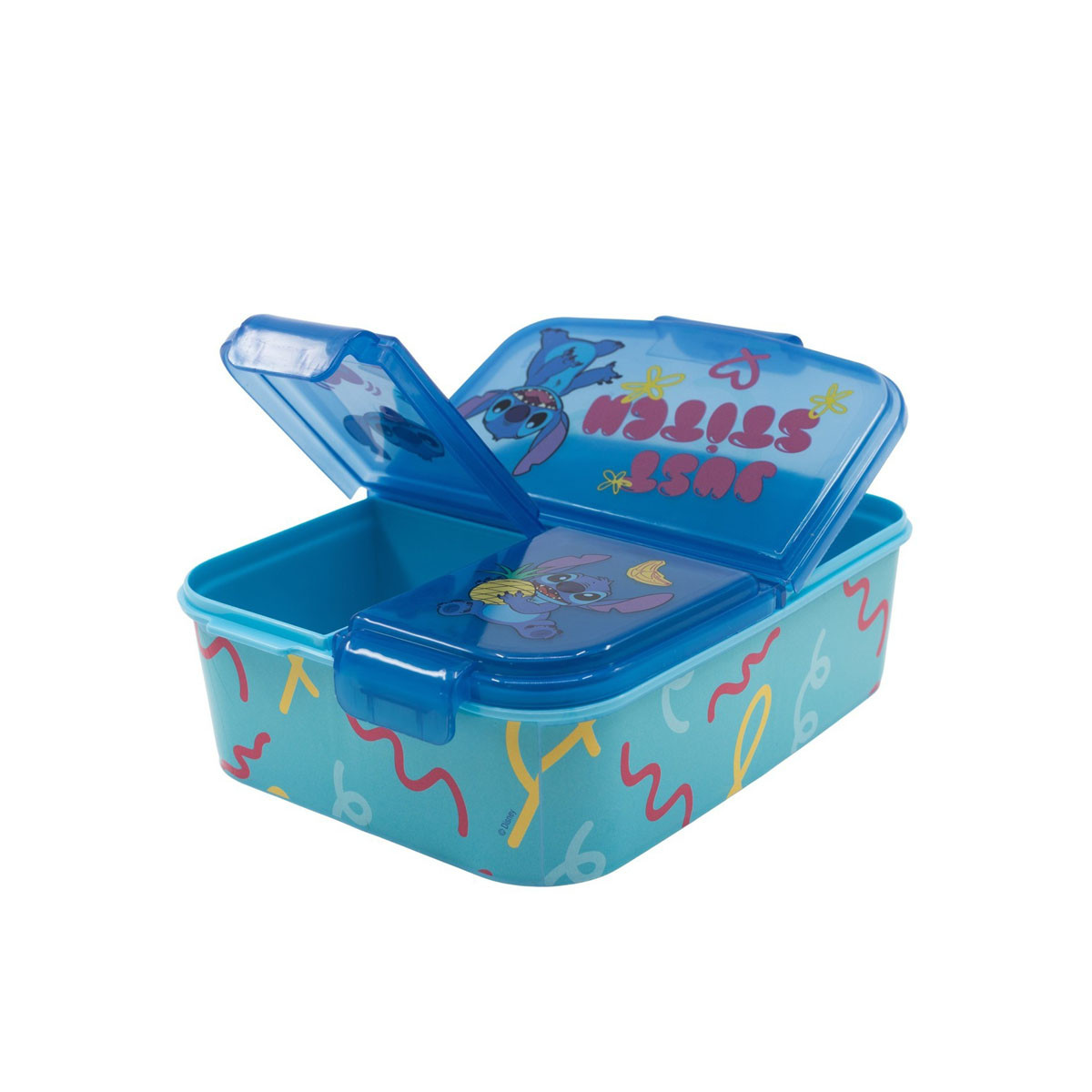Кутија за ужинка со 3 прегради, Disney: Stitch 