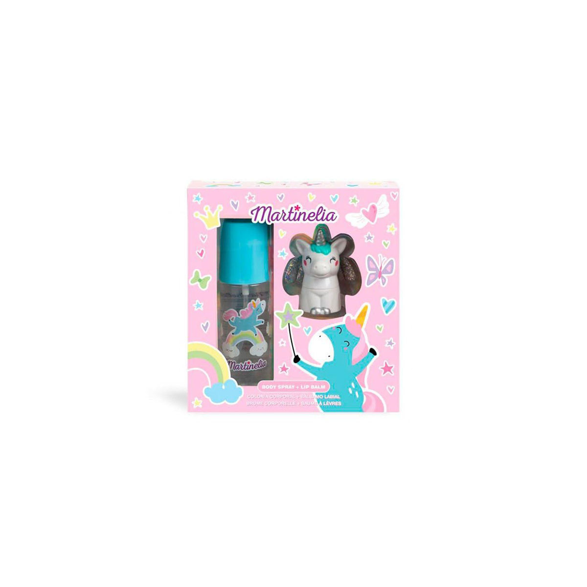 Детски сет: Спреј за тело + балзам за усни Unicorn 