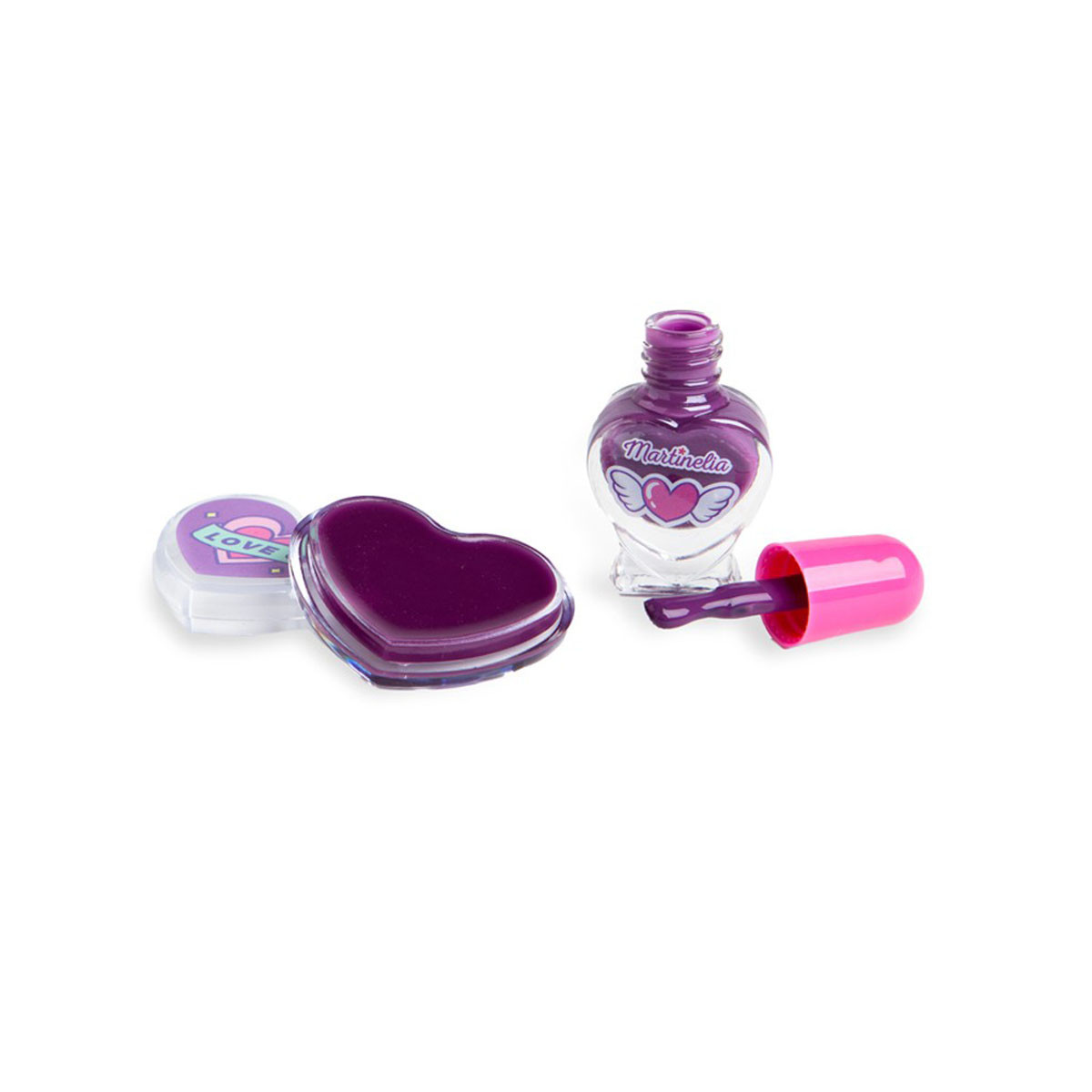 Сет детски сјај за усни + лак за нокти Crush, 3 дизајни 