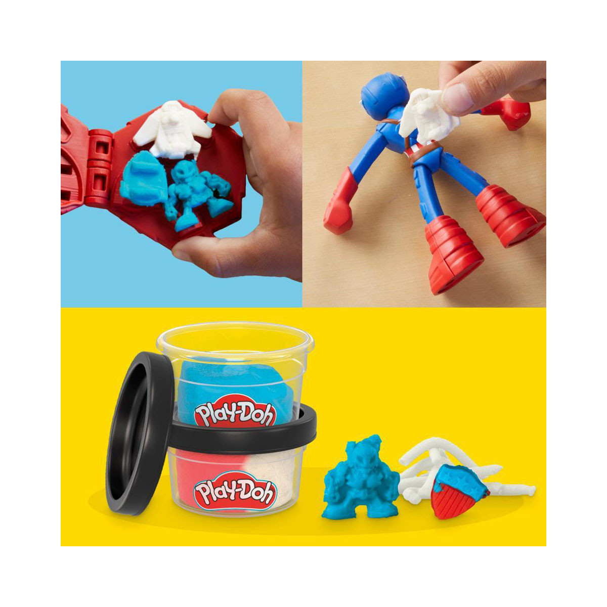 Сет за игра, Play-Doh, Marvel: Captain America Stamping Shield 
