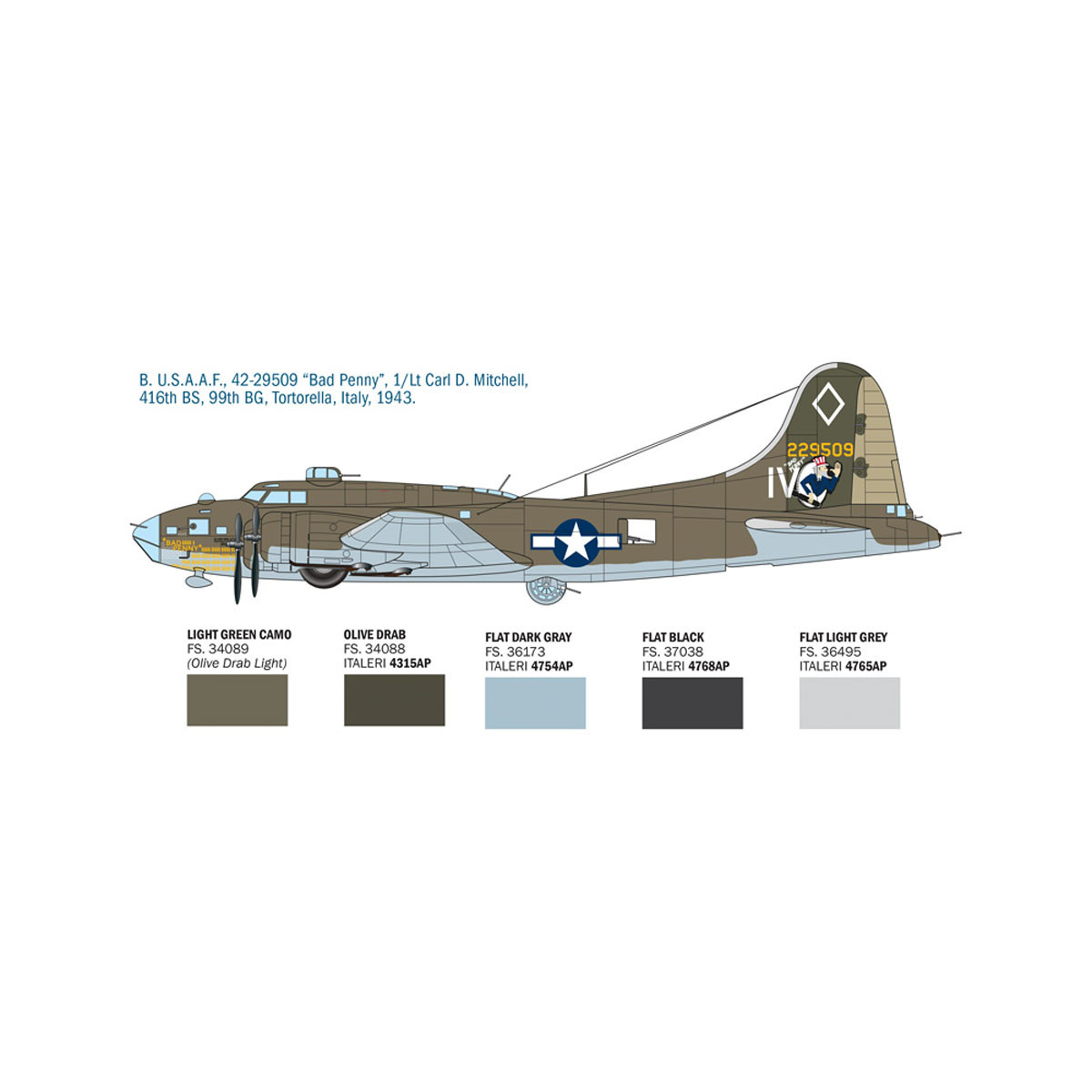 Макета, B-17F Flyng Fortress, 1:72 