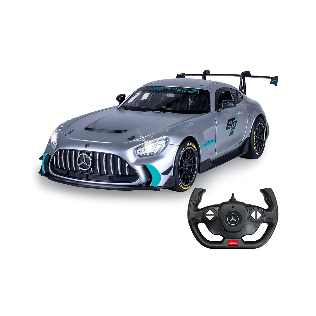 Автомобил на далечинско управување, Mercedes-AMG GT2 1:14 silver 2,4GHz 