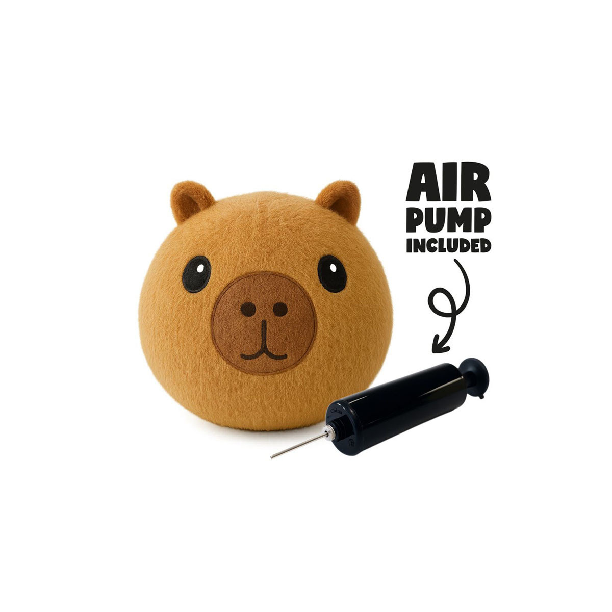 Плишана фигура на надувување, Pumpin Plushies - Capybara 