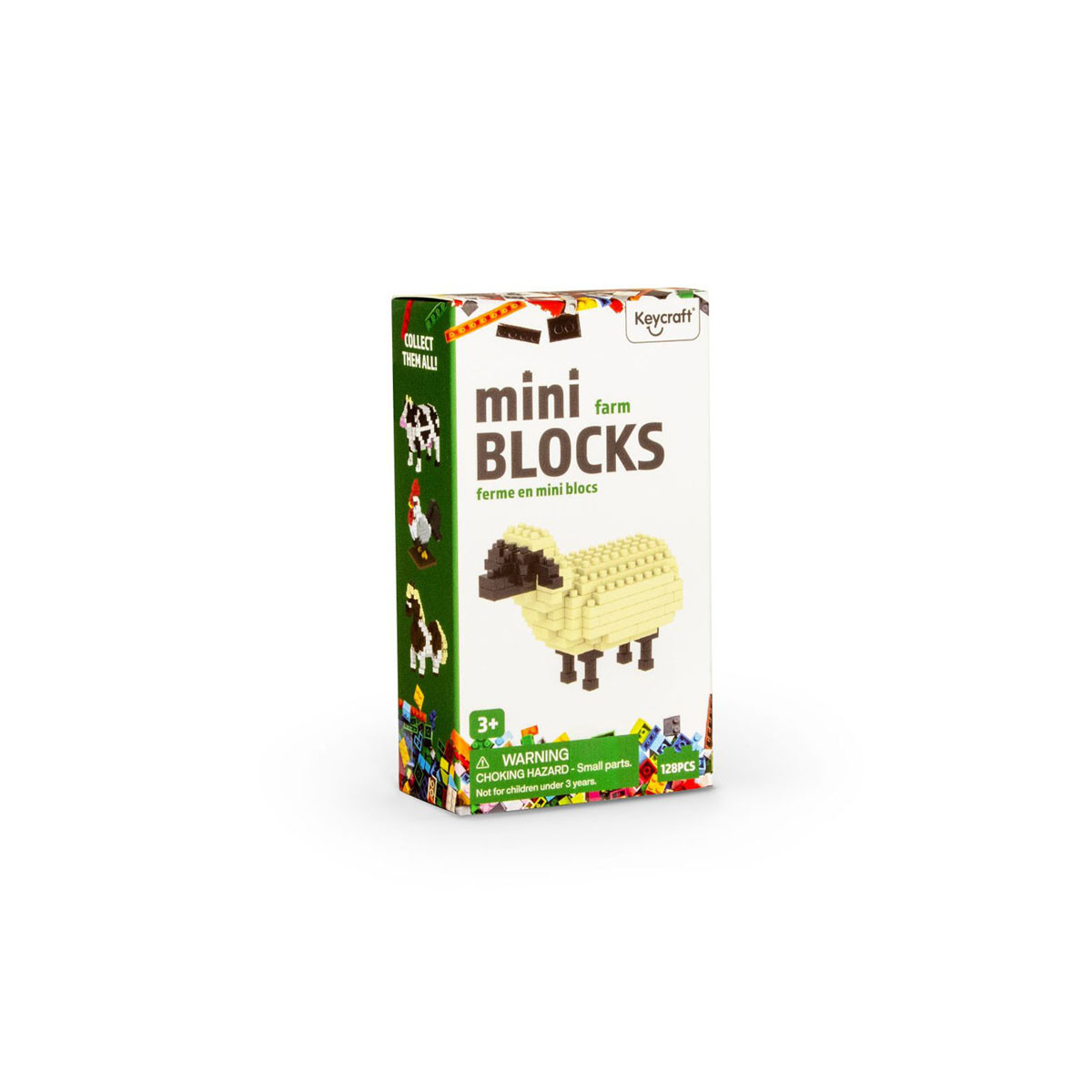 Мини сет коцки за градба, Farmyard Mini Blocks, 4 модели 