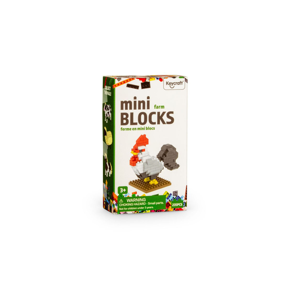 Мини сет коцки за градба, Farmyard Mini Blocks, 4 модели 