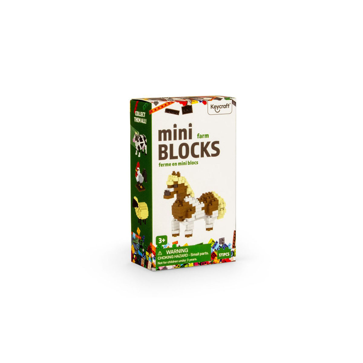 Мини сет коцки за градба, Farmyard Mini Blocks, 4 модели 