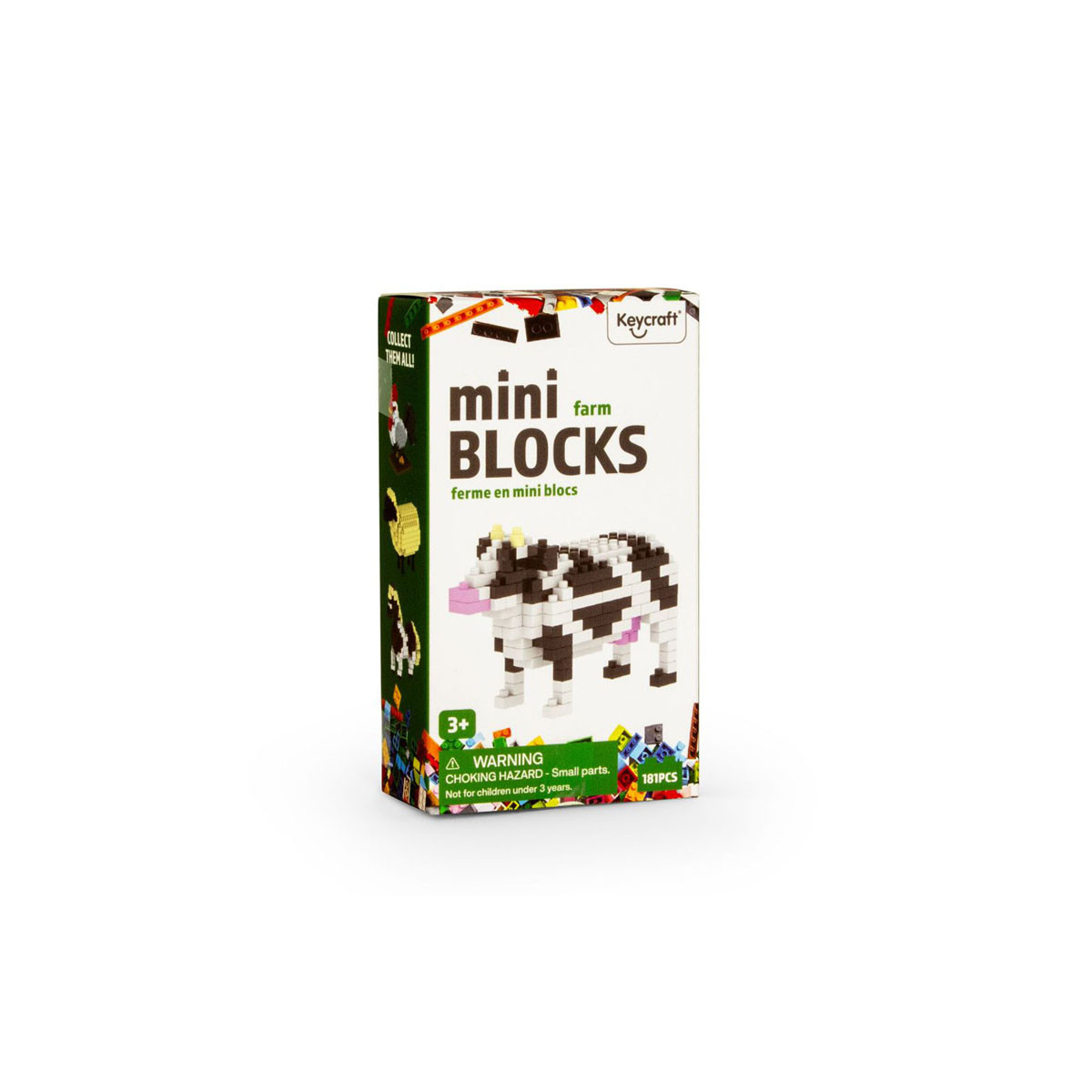 Мини сет коцки за градба, Farmyard Mini Blocks, 4 модели 