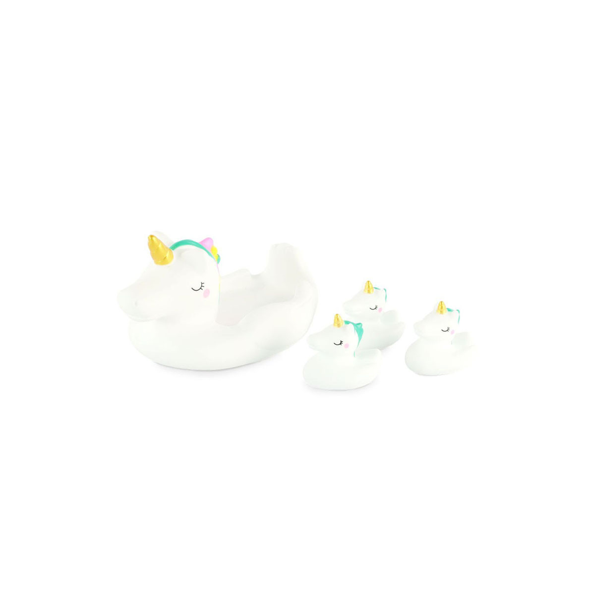Сет гумени фигури за во када, Little Splash - Unicorn Family 