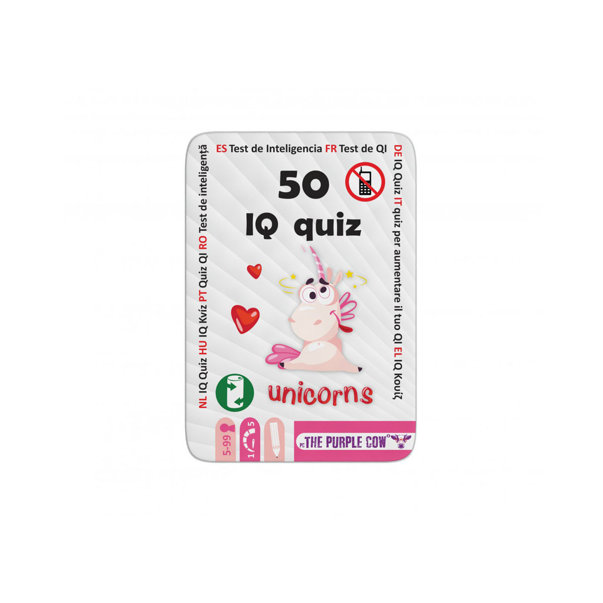 Друштвена игра - квиз, 50 IQ Quiz - Unicorns 