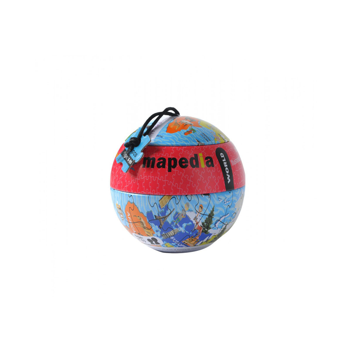 Едукативна сложувалка, Mapedia - The World, 100 парчиња 