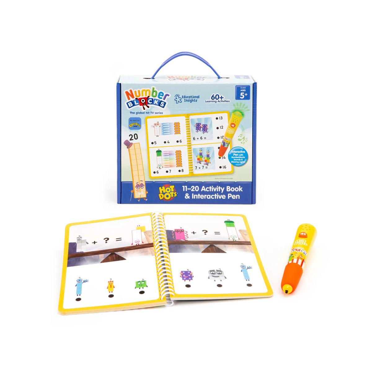 Едукативен сет, Hot Dots Numberblocks Activity Book 11-20 & Interactive Pen 