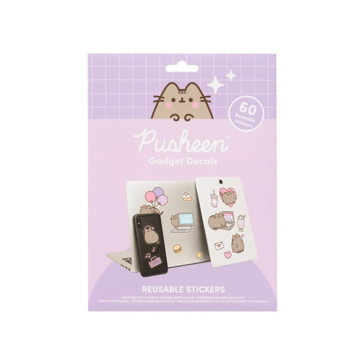 Сет стикери за повеќе употреби 'Pusheen Moments' 