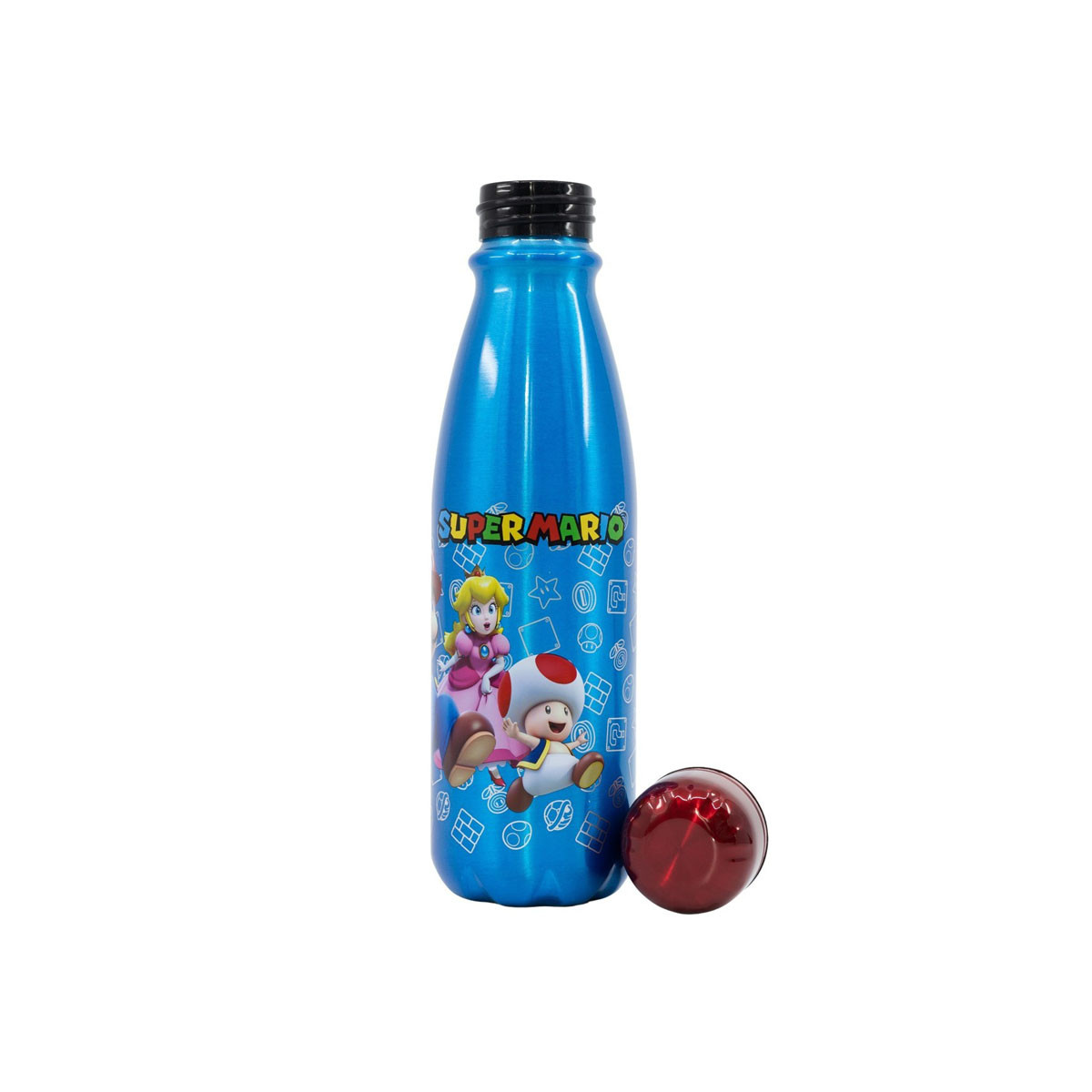 Алуминиумско шише за вода, Super Mario, 600ml 
