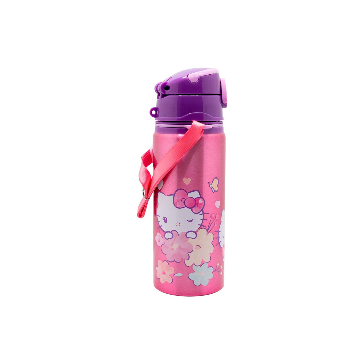Алуминиумско шише за вода со рачка, Hello Kitty, 730ml 