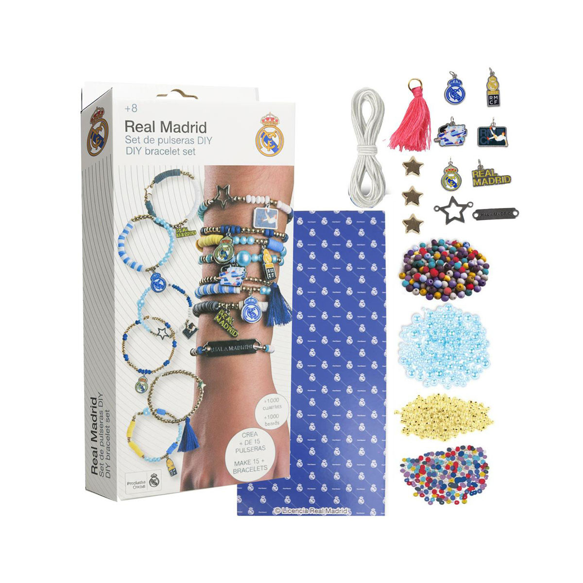 Сет за изработка на накит, FC Real Madrid - DIY Bracelets 