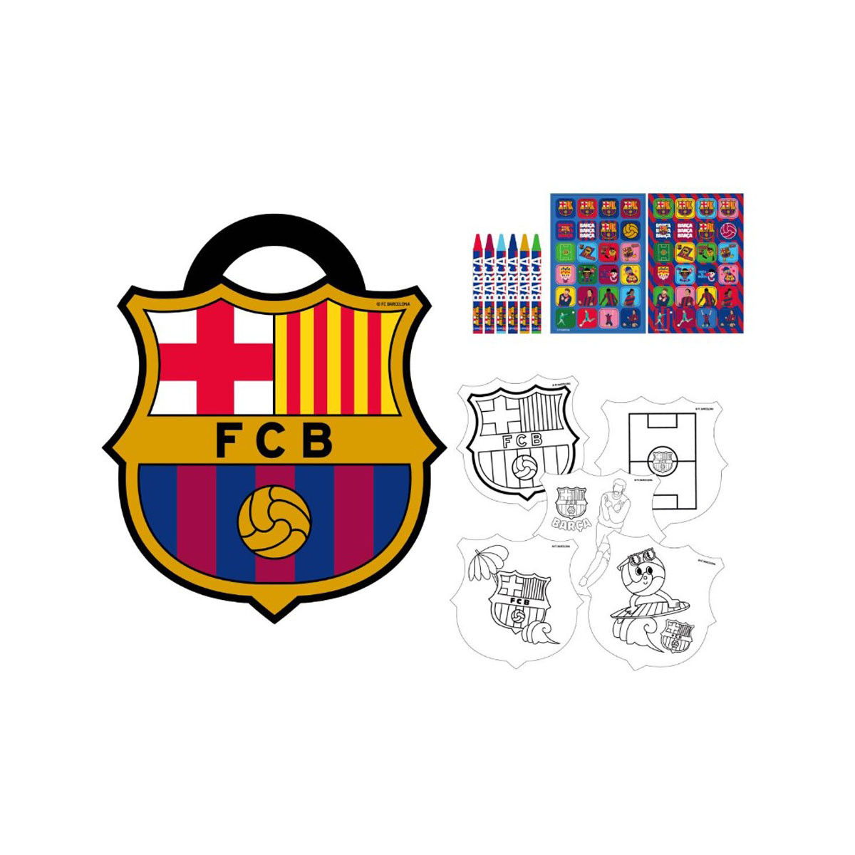 Сет за боење со стикери, FC Barcelona 