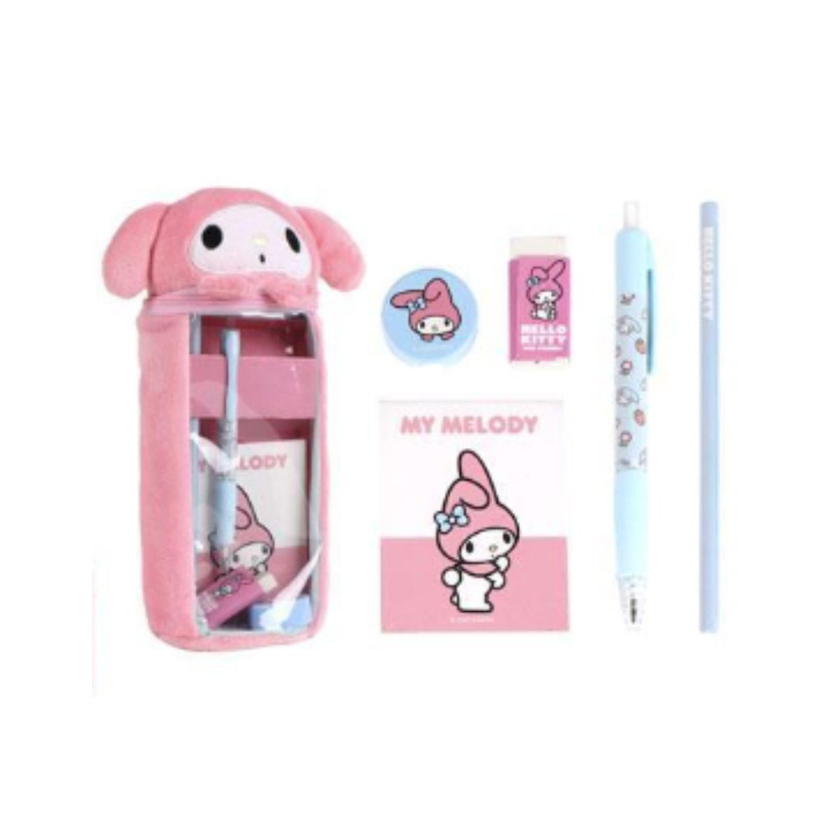 Плишан несесер за моливи - полн, Hello Kitty & Friends - My Melody 